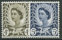 Großbritannien-Wales 1968 Königin Elisabeth II. 9/10 Postfrisch - Galles