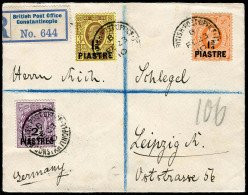 Grossbrit. Britische Post In Der Türkei, 1910, 32/34, Brief - Altri & Non Classificati