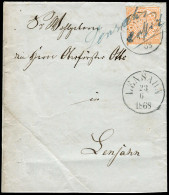 Altdeutschland Norddeutscher Postbezirk, 1868, 3, Brief - Other & Unclassified