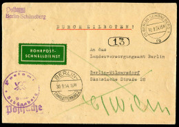 Berlin, 1954, Brief - Other & Unclassified