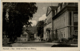 Arnstadt/Thür. - Schloss Und Blick Zur Alteburg - Arnstadt