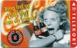 Denmark - KTAS - Coca Cola Think Red - TDKP178 - 11.1995, 20kr, 3.000ex, Used - Denmark