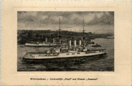 Wilhelmshaven - Linienschiffe Elsass Und Kreuzer Amazone - Wilhelmshaven