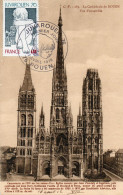 Carte  Maxi  1976 Premier Jour: Cathedrale De ROUEN - 1970-1979