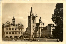 Leitmeritz An Der Elbe - Rathaus Und Stadtkirche - Böhmen Und Mähren