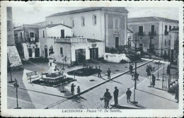 Cs132 Cartolina Lacedonia Piazza F.de Sanctis Provincia Di Avellino Campania - Avellino