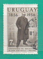 Uruguay 1956 YT 643 Usado-VARIEDAD: Dentado Corrido A La Izquierda Y P/arriba - Uruguay