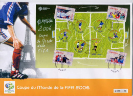 France 2006 Football Soccer World Cup S/s On FDC - 2006 – Allemagne