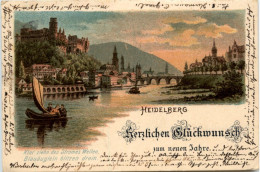 Heidelberg Neujahr - Litho - Heidelberg