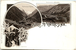 Gruss Aus Pontresina - Litho Carl Künzli - Pontresina