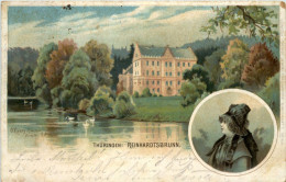 Schloss Reinhardsbrunn Bei Friedrichroda - Litho - Friedrichroda