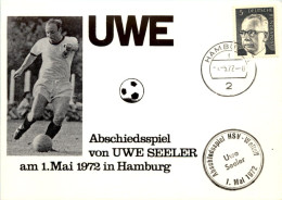 Fussball UWE Seeler Abschiedsspiel 1972 - Football