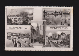 CPSM Dentelée - 16 - Souvenir De Confolens - Multi-Vues - Circulée En 1957 - Confolens