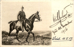 Wilhelm II Auf Einem Pfrd - Royal Families