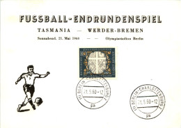 Fussball Endrundenspiel Tasmania Werder Bremen 1960 - Voetbal