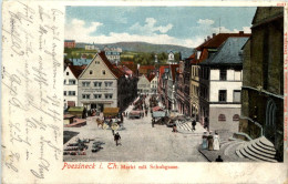 Poessneck - Markt Mit Schuhgasse - Pössneck