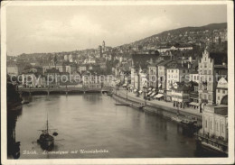 11649601 Zuerich Limmatquai Mit Uraniabr?cke Zuerich - Autres & Non Classés