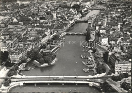 11649592 Zuerich Fliegeraufnahme Quaibr?cke Limmat Zuerich - Autres & Non Classés