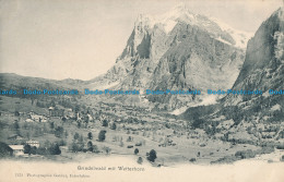 R017183 Grindelwald Mit Wetterhorn. Gabler. No 7373 - Mondo