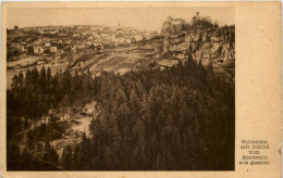 Sächs. Schweiz, Hohnstein, Mit Schloss Vom Hockstein Aus Gesehen - Hohnstein (Saechs. Schweiz)