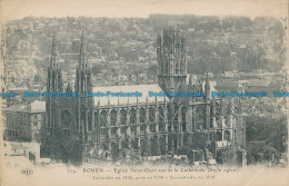 R017209 Rouen. Eglise Saint Ouen Vue De La Cathedrale. E. Le Deley. 1918 - Mondo
