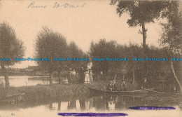 R017211 Old Postcard. Lake And Boat. 1915 - Mondo