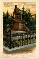 Rudelsburg - Bismarckdenkmal - Litho - Naumburg (Saale)