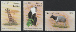 Sierra Leone  2002  Animals  Set  MNH - Otros & Sin Clasificación