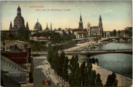 Dresden, Blick Nach Der Brühlsche Terrasse - Dresden