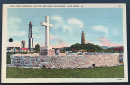 United States - Cape Henry Memorial And Old And New Lighthouses. Cape Henry. VA - Other & Unclassified