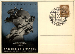 Tag Der Briefmarke 1938 - Ganzsache PP122 C75 Mit SST Chemnitz - Otros & Sin Clasificación