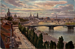 Dresden, Carola- Und Augustusbrücke U. Altstadt - Dresden