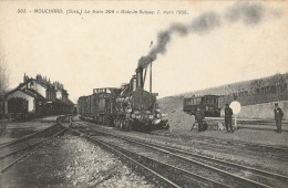 MOUCHARD(Jura) Le Train 509 Mars 1907 - Dole