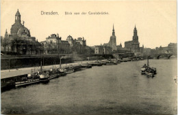 Dresden, Blick Von Der Carolabrücke - Dresden