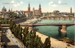 Dresden, Elbpartie, Carola- Und Augustusbrücke - Dresden