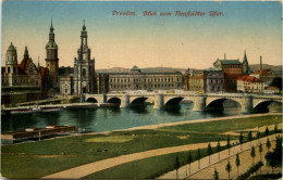 Dresden, Blick Vom Neustädter Ufer - Dresden