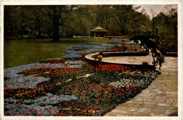 Dresden, Reichsgartenschau 1936, Eichwiese Mit Blumenplan - Dresden