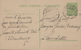Luxembourg - Luxemburg -  Carte - Postale  1923  Adressé à Mr Et Mme Georges  Ginter - Bertrange , Larochette - Postwaardestukken