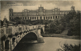 München, Maximilaneum Mit Maximilianbrücke - Muenchen