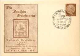 Berlin - Briefmarke Nationale Ausstellung 1937 - Ganzsache PP 136 C1 - Autres & Non Classés