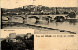 Pirna, Mit Elbbrücke Von Copitz Aus Gesehen - Pirna