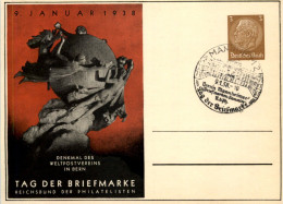 Tag Der Briefmarke 1938 - Ganzsache PP122 C75 Mit SST Mannheim - Otros & Sin Clasificación