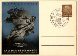 Tag Der Briefmarke 1938 - Ganzsache PP122 C75 Mit SST Leipzig - Sonstige & Ohne Zuordnung