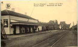 Wervicq - Interieur De La Gare - Feldpost Res Inf Regt 246 - Wervik