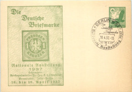 Berlin - Briefmarke Nationale Ausstellung 1937 - Ganzsache PP 142 C11 - Sonstige & Ohne Zuordnung