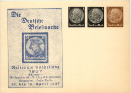Berlin - Briefmarke Nationale Ausstellung 1937 - Ganzsache PP 136 C1 - Sonstige & Ohne Zuordnung