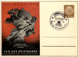 Tag Der Briefmarke 1938 - Ganzsache PP122 C75 Mit SST München - Altri & Non Classificati