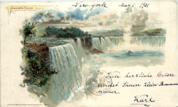 Niagara Falls - Litho - Sonstige & Ohne Zuordnung