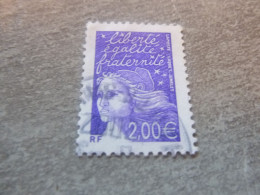 Marianne De Luquet - 2.00 € - Yt 3457 - Violet - Oblitéré - Année 2002 - - Oblitérés