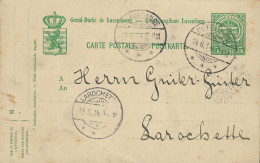 Luxembourg - Luxemburg -  Carte - Postale  1914  Adressiert An Herrn  Ginter - Ginter , Larochette - Enteros Postales